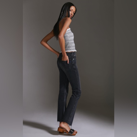 Anthropology Pilcro Jeans - Black Frayed Bottom - Tall + Pilcro Sweater - Bundle - Picture 2 of 5